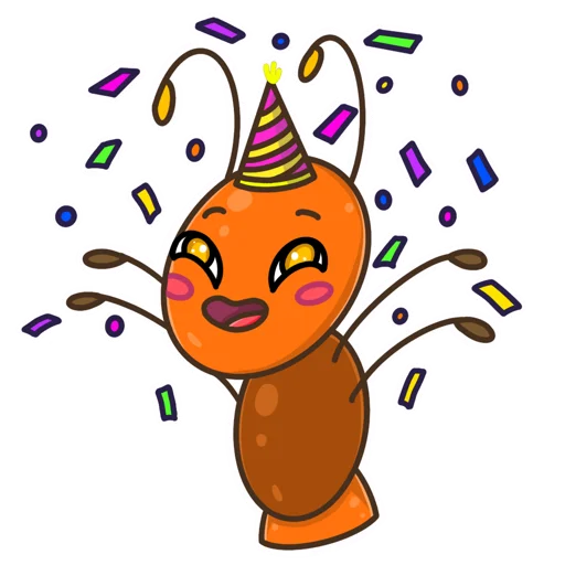 🥳 Стикер «Муравей Лёша» для Telegram