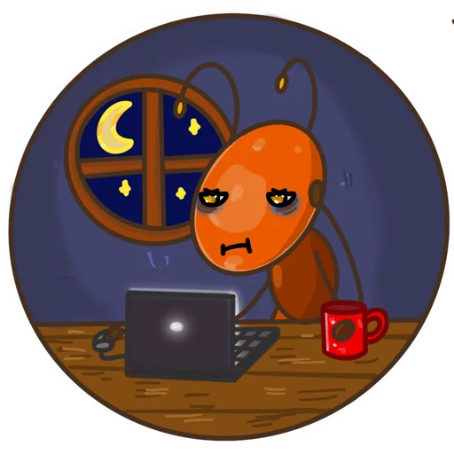 😩 Стикер «Муравей Лёша» для Telegram