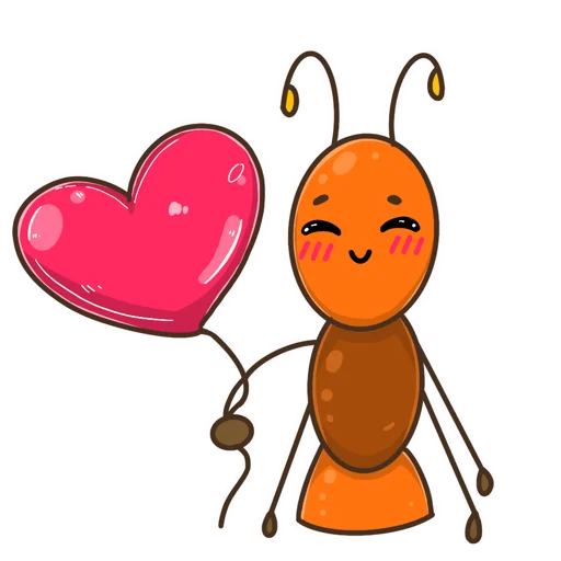 ❤️ Стикер «Муравей Лёша» для Telegram