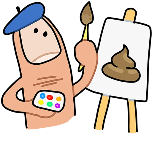Стикерпак Палец Антон Без Текста для Telegram