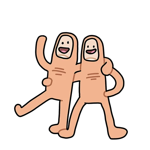 🤗 Стикер «Палец Антон Без Текста» для Telegram