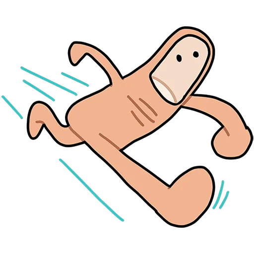 🏃‍♂️ Стикер «Палец Антон Без Текста» для Telegram