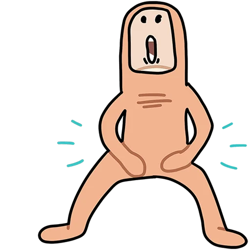 😱 Стикер «Палец Антон Без Текста» для Telegram