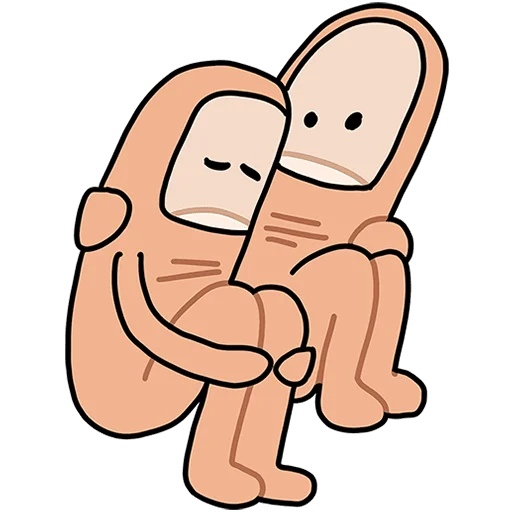 😔 Стикер «Палец Антон Без Текста» для Telegram