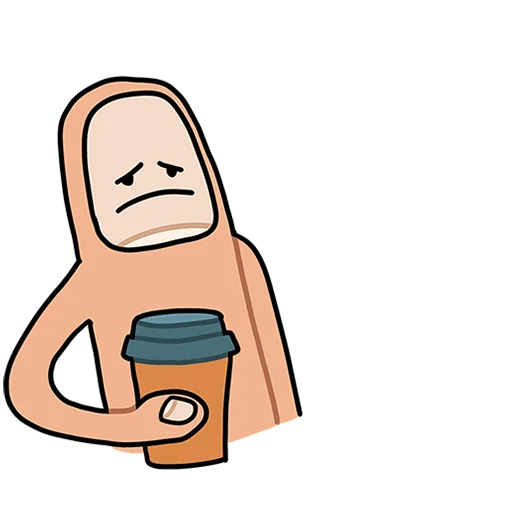 ☕️ Стикер «Палец Антон Без Текста» для Telegram