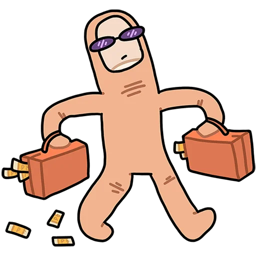 😎 Стикер «Палец Антон Без Текста» для Telegram