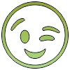 😉 Эмодзи «Зелёные» для Telegram