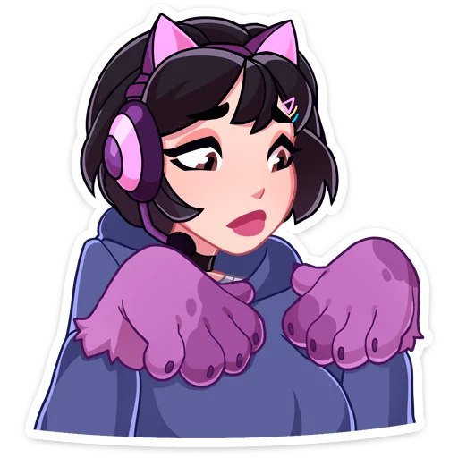 🐾 Стикер «Анечка» для Telegram