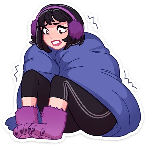 🥶 Стикер «Анечка» для Telegram
