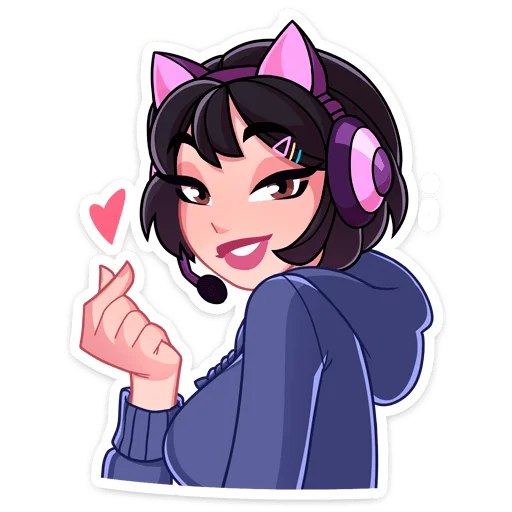 😘 Стикер «Анечка» для Telegram