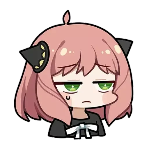 😑 Стикер «anya chibi» для Telegram
