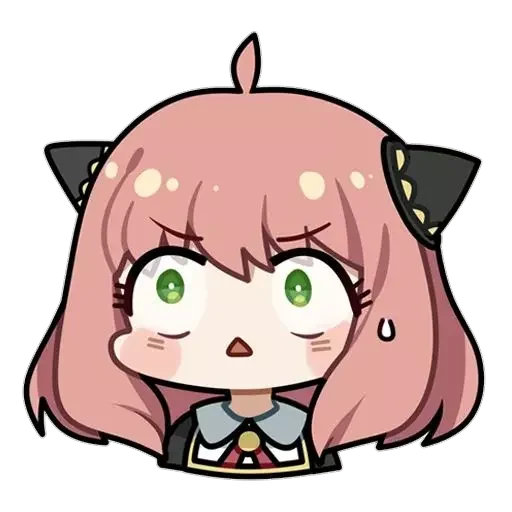 😐 Стикер «anya chibi» для Telegram