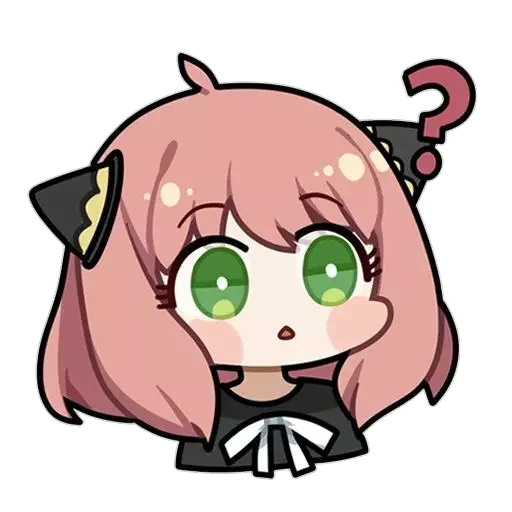 ❓ Стикер «anya chibi» для Telegram