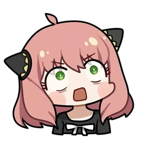 😲 Стикер «anya chibi» для Telegram