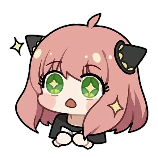 🥺 Стикер «anya chibi» для Telegram