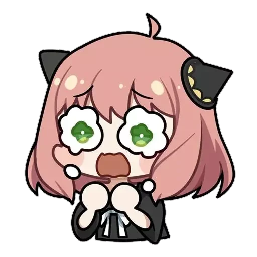 😢 Стикер «anya chibi» для Telegram