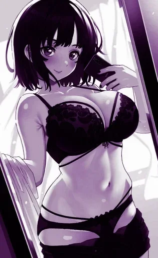 🟣 Стикер «Purple Manga» для Telegram