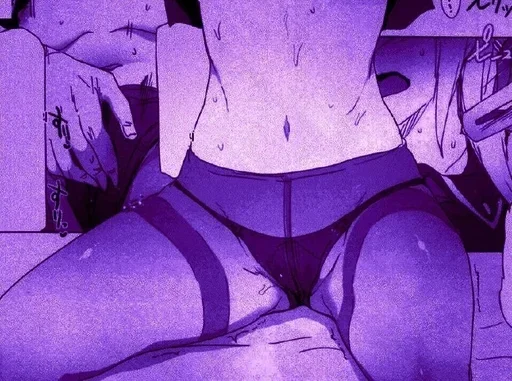 🟣 Стикер «Purple Manga» для Telegram
