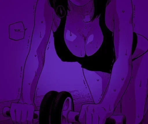 🟣 Стикер «Purple Manga» для Telegram