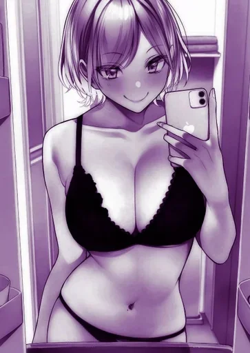🟣 Стикер «Purple Manga» для Telegram