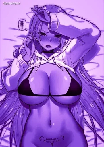 🟣 Стикер «Purple Manga» для Telegram