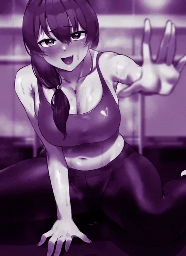 🟣 Стикер «Purple Manga» для Telegram