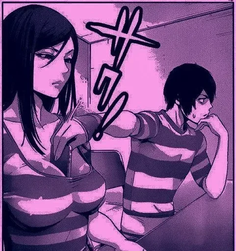 🟣 Стикер «Purple Manga» для Telegram