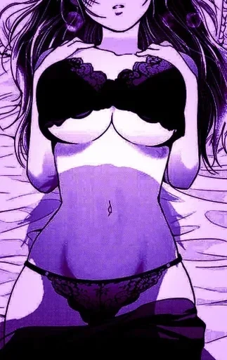 🟣 Стикер «Purple Manga» для Telegram