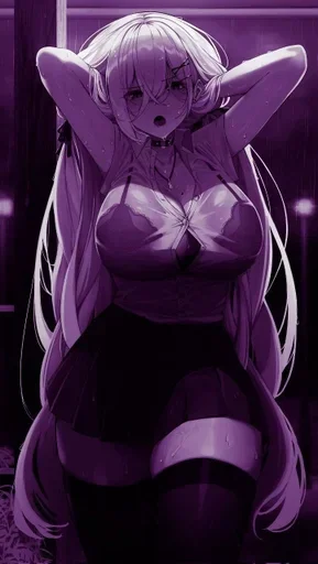 🟣 Стикер «Purple Manga» для Telegram