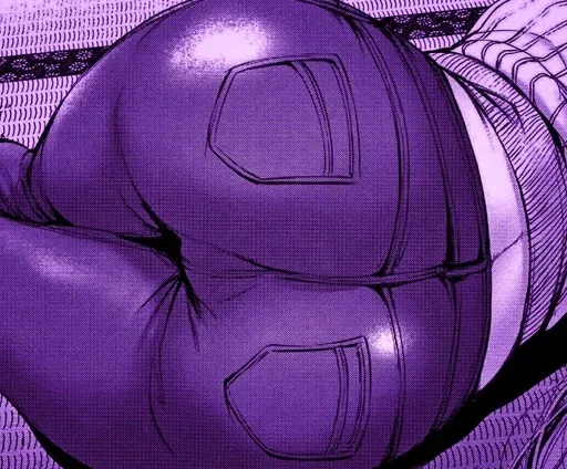 🟣 Стикер «Purple Manga» для Telegram