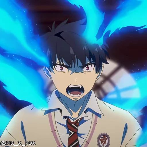 Стикерпак Blue exorcist Синий экзорцист для Telegram