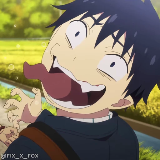 🤪 Стикер «Blue exorcist Синий экзорцист» для Telegram