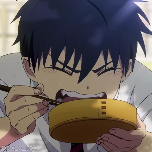 🤤 Стикер «Blue exorcist Синий экзорцист» для Telegram
