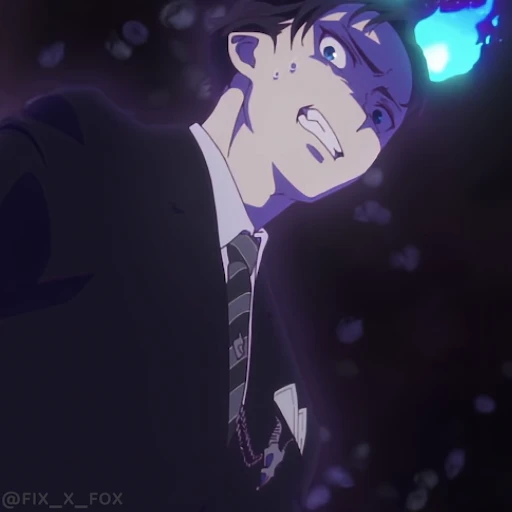 😰 Стикер «Blue exorcist Синий экзорцист» для Telegram