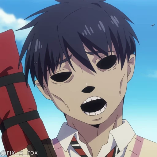💀 Стикер «Blue exorcist Синий экзорцист» для Telegram