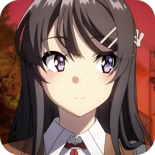 🥰 Стикер «Rascal Does Not Dream of Bunny Girl Senpai» для Telegram
