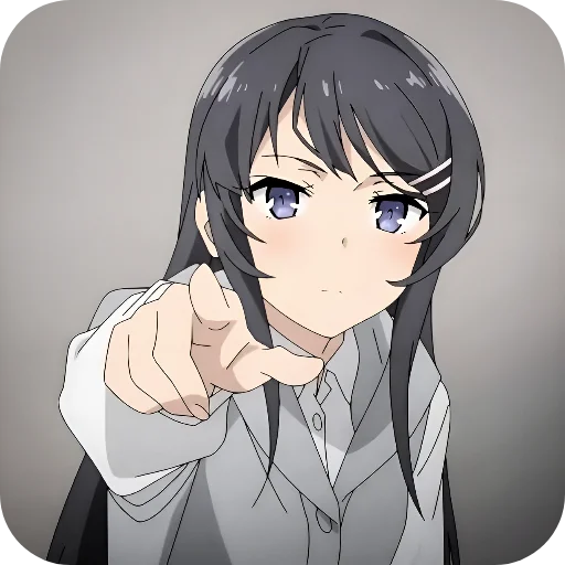 😤 Стикер «Rascal Does Not Dream of Bunny Girl Senpai» для Telegram