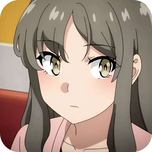 🤨 Стикер «Rascal Does Not Dream of Bunny Girl Senpai» для Telegram