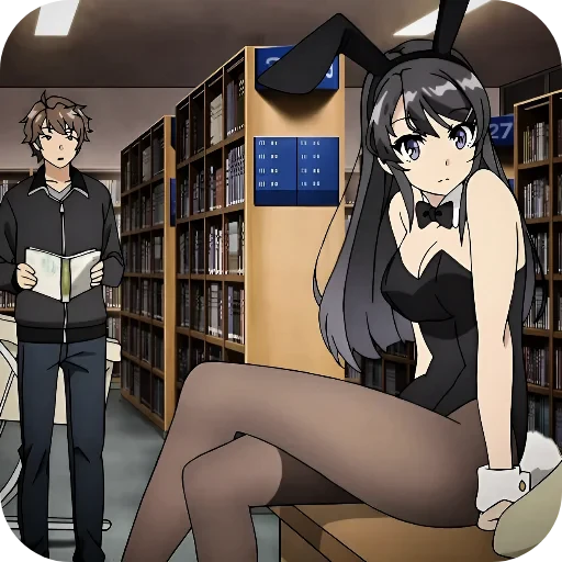 🔥 Стикер «Rascal Does Not Dream of Bunny Girl Senpai» для Telegram