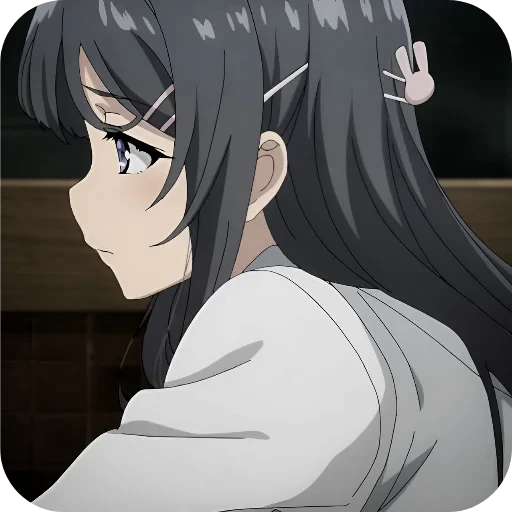 🥺 Стикер «Rascal Does Not Dream of Bunny Girl Senpai» для Telegram