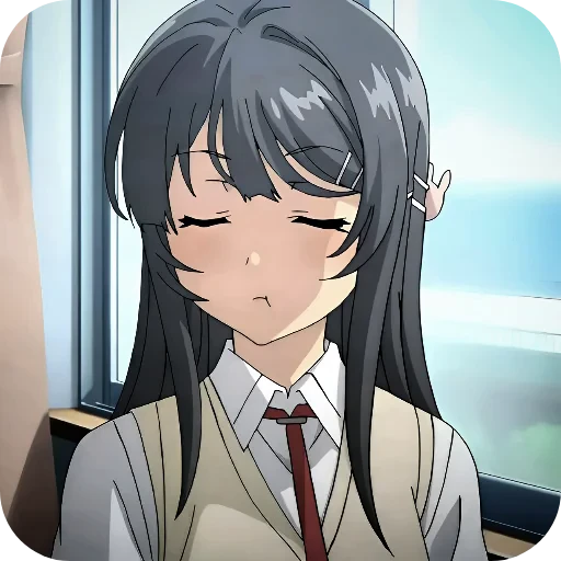 😒 Стикер «Rascal Does Not Dream of Bunny Girl Senpai» для Telegram