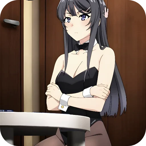 😠 Стикер «Rascal Does Not Dream of Bunny Girl Senpai» для Telegram