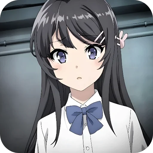 😟 Стикер «Rascal Does Not Dream of Bunny Girl Senpai» для Telegram