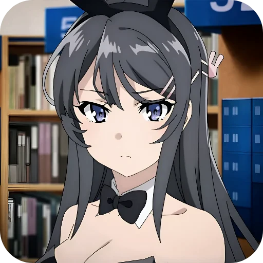 😠 Стикер «Rascal Does Not Dream of Bunny Girl Senpai» для Telegram