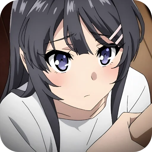 🥺 Стикер «Rascal Does Not Dream of Bunny Girl Senpai» для Telegram
