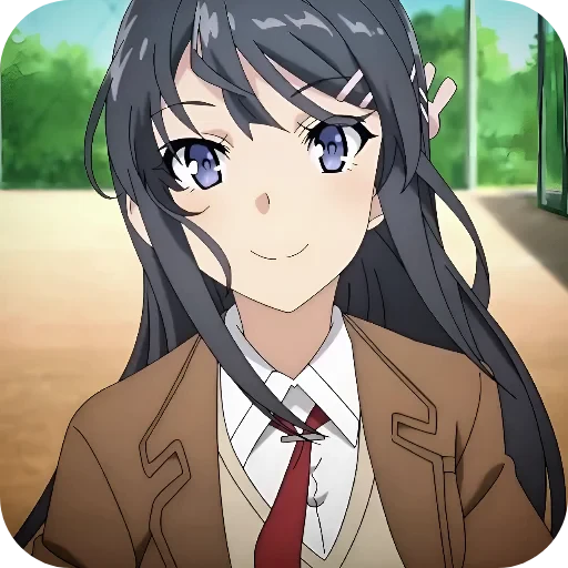 🥰 Стикер «Rascal Does Not Dream of Bunny Girl Senpai» для Telegram