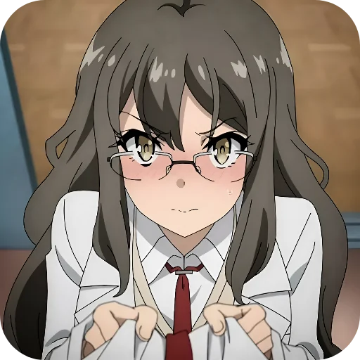 😠 Стикер «Rascal Does Not Dream of Bunny Girl Senpai» для Telegram