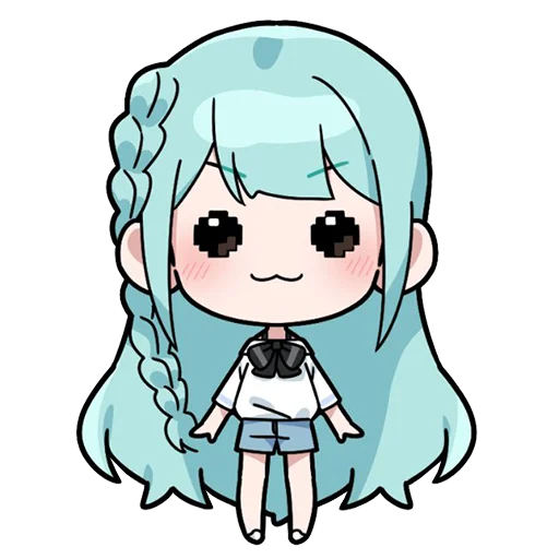🦋 Стикер «Blue girl» для Telegram
