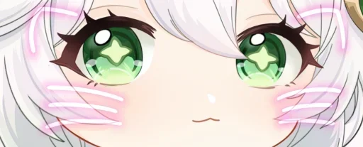 😾 Стикер «Genshin Eyes» для Telegram