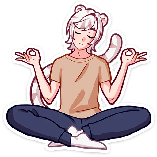🧘‍♀️ Стикер «Аон без надписей» для Telegram